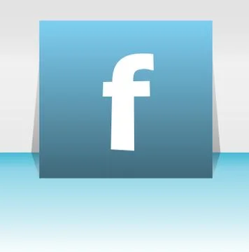 Letter F in the web button. web icon logo design template elements 스톡 일러스트