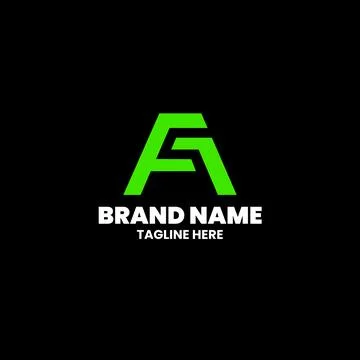 Letter FA logo design vector Illustrazione stock