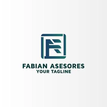 Letter FA vector logo design Stock Illustration