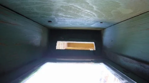 Letter falling into a mailbox, brought by the postman Video stock 78218552