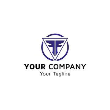 Letter FF image, company vector design Stock Illustration