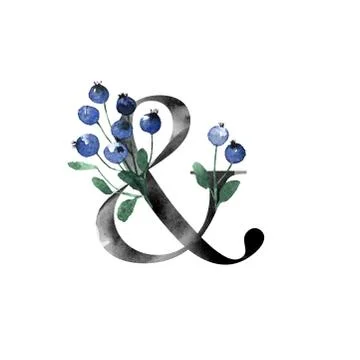 Letter with flowers Stock Illustration