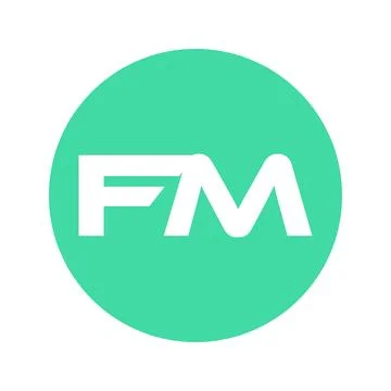 Letter Fm Monogram Logo Stock Illustration