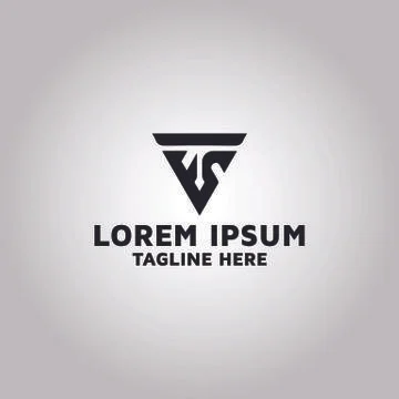 Letter FS and initial FS Vector logo design idea Stock Illustration