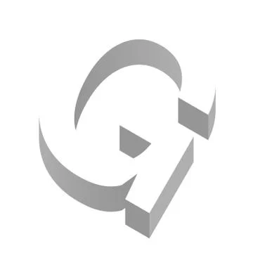 The letter G in 3d Stock Illustration