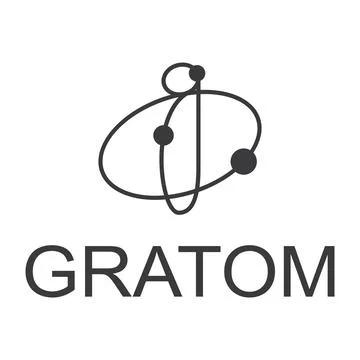 Letter g atom structure logo Stock Illustration