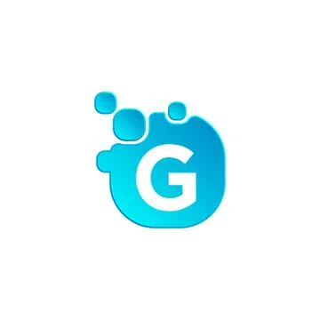 Letter G Bubble logo template or icon vector illustration Stock Illustration