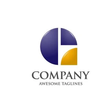 Letter G circle logo vector Stock Illustration