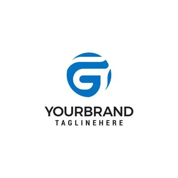 Letter g circle simple Logo Design Template Vector Stock-Illustration
