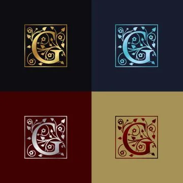 Letter G Decorative Logo Stock Illustration