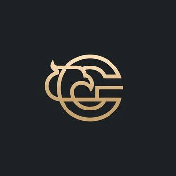Letter G Eagle Logo , Initial Premium Design Stock Illustration