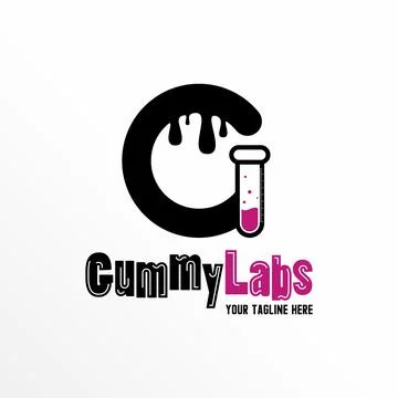 Letter G logo free vector stock. Test tube abstract design concept. Stock Illustration