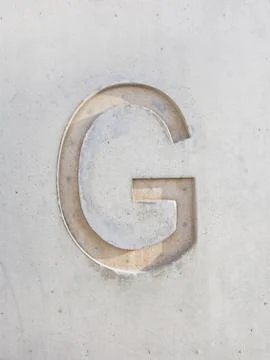 The letter 'G' Stock Photos