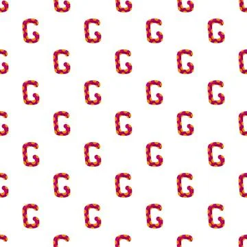 Letter g polka dot pattern creating a seamless background Stockillustratie