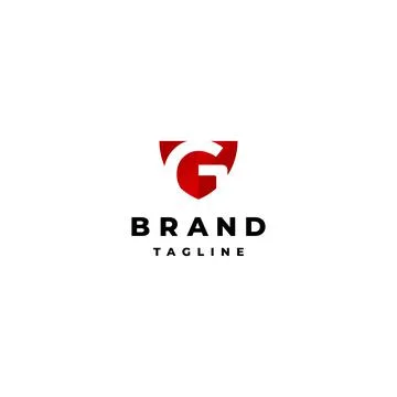 Letter G Shield Logo Stock Illustration