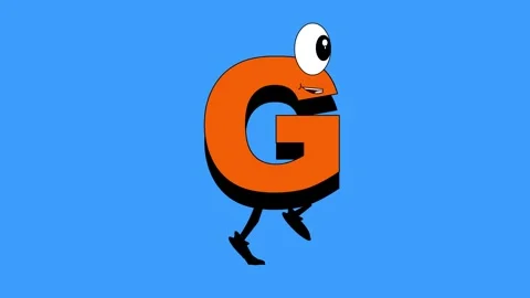 Letter G walking in the alphabet Stock Footage 242745461