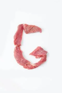 The letter G on a white background Foto stock