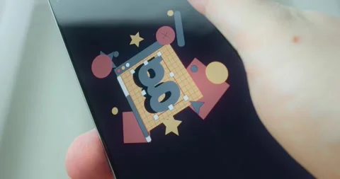 Letter g within the graphical user interface element, software development Stock Footage 313443196