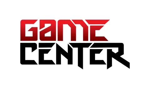 Letter game center design vector Stock Illustration