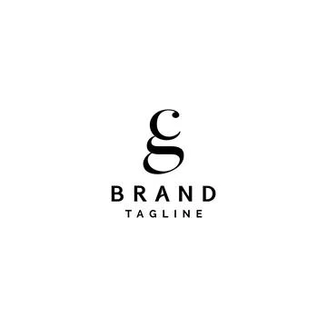 Letter gc Logo Design Stock Illustration