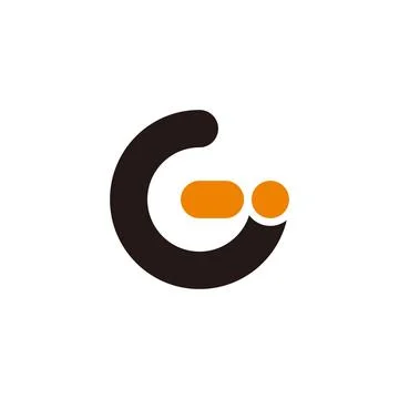 Letter gi simple cute sleep time logo vector Stock Illustration