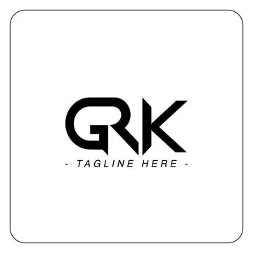 Letter GRK Combination logo design for business and trade Illustrazione stock
