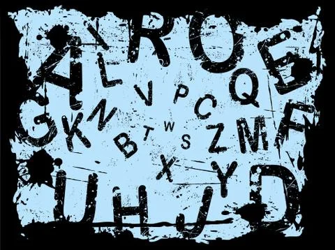 Letter Grunge Background  Stock Illustration