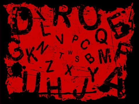 Letter Grunge Background  Stock-Illustration