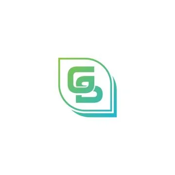 Letter GS initial logo template vector illustration icon element イラスト素材