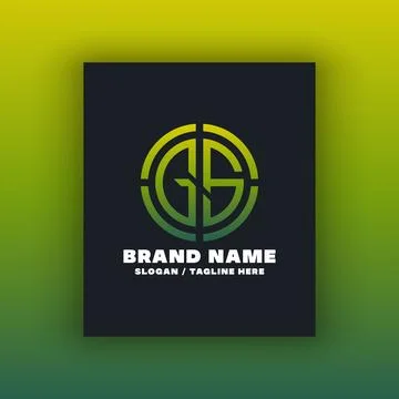 Letter GS logo design template Stock Illustration