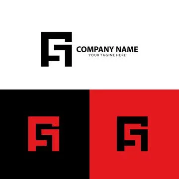 Letter GS logo design vector Stock Illustration