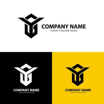 Letter GY logo design vector Иллюстрация
