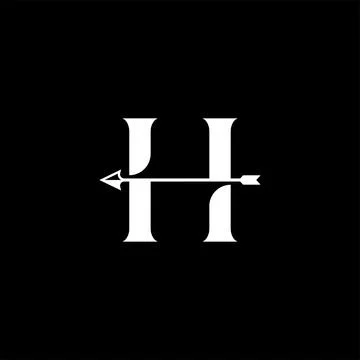 Letter H Arrow Logo Stock Illustration