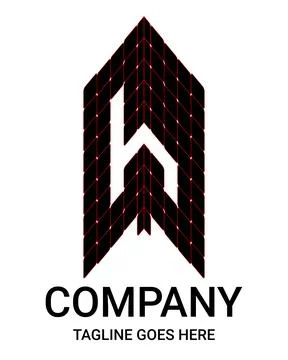 Letter 'h' Construction vectors logo. Creative Vector Logo Design House, Bu.. Ilustración de archivo