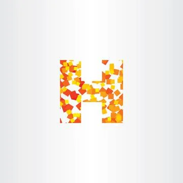 Letter h design element vector symbol icon illustration Illustrazione stock