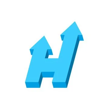 Letter H Icon Vector Logo Template Stock Illustration