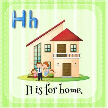 Letter H Ilustración de archivo