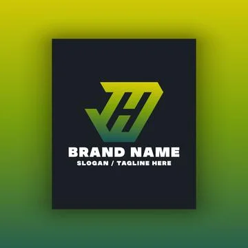 Letter H logo design template Illustrazione stock