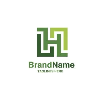 Letter H logo design vector illustration Stock Illustration