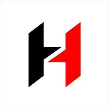 Letter H logo design vector initials H logo vector Stock Illustration