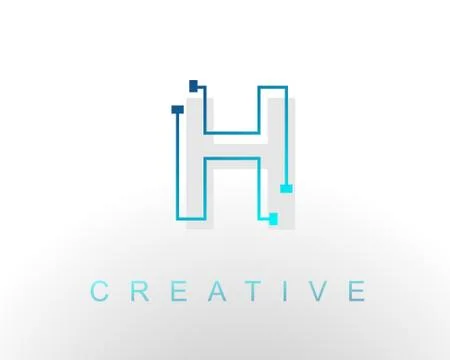 Letter H logo Stock Illustration