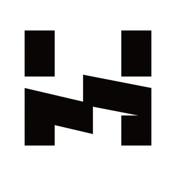 Letter H Logo Vector Design Stock Illustration