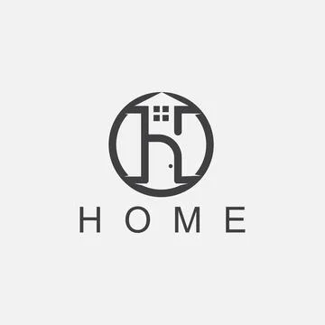 Letter H logo vector Home initial concept icon and template Stock Illustration