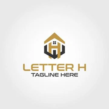 Letter H modern vector logo design Stock Illustration