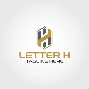 Letter H modern vector logo design template Illustrazione stock