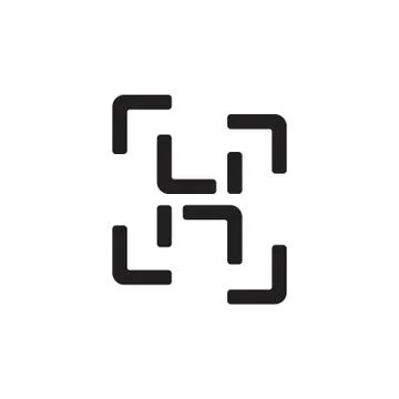Letter h simple lines art logo vector Stock Illustration