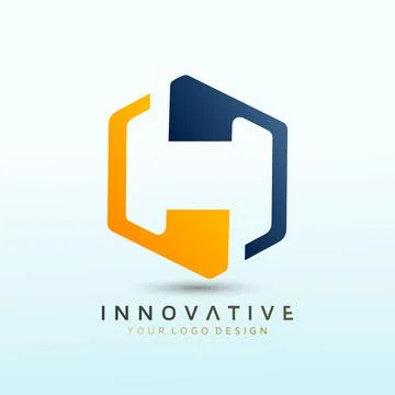 Letter H vector logo design template idea. Stock Illustration