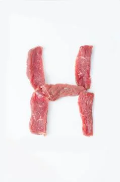 The letter H on a white background Stock Photos