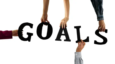 Letter Hands Goals Stock Footage 32247374