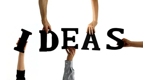 Letter Hands Ideas Stock Footage 32245825